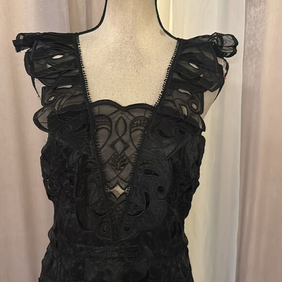 Jonathan Simkhai viscose/silk midi dress, US8 - Picture 6 of 14